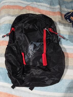 Black and Red Men's Backpack